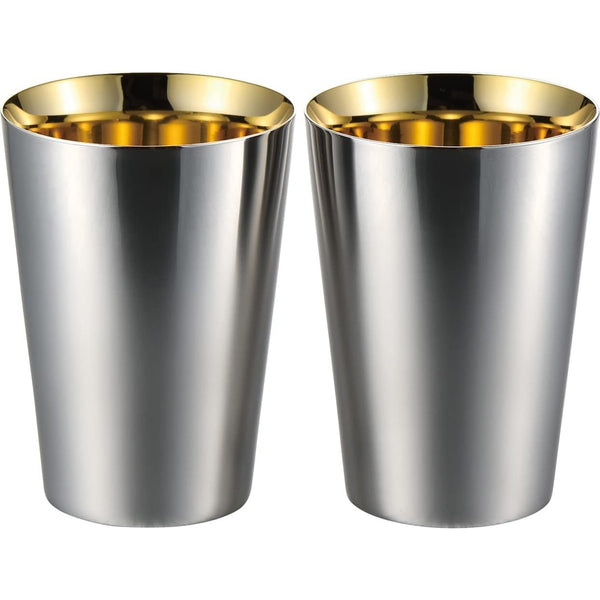 Takumiya Double Wall 24k Gold Plated Tumbler 270ml (Set of 2)