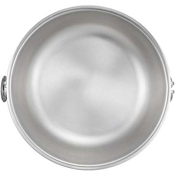 Two Section Shabu Shabu Pot With Lid & Handles 25cm