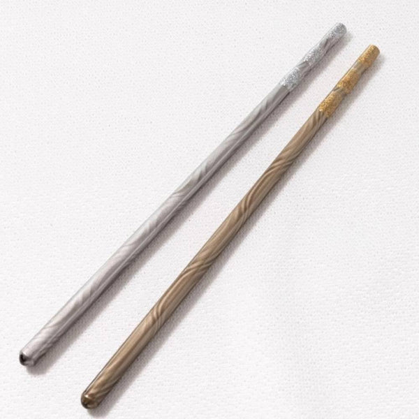 Wooden Muddler Dishwasher Safe Cocktail Stirrer Silver Wave 20cm