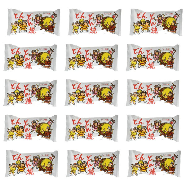 Yaokin Dondonyaki Japanese Puff Snack Sauce Flavor (Pack of 15)