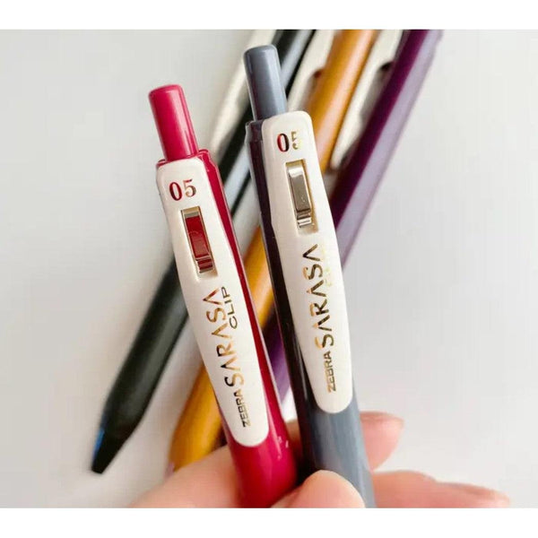 Zebra Sarasa Clip Vintage Color Gel Ink Pens 5 Colors 0.5mm JJ15-5C-VI2-N