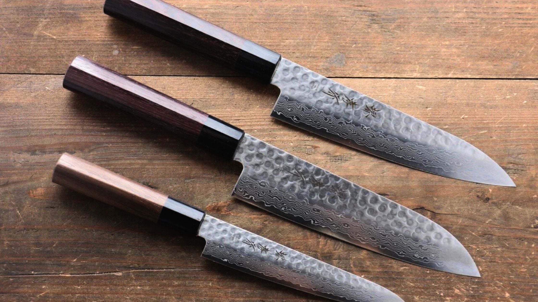 Japanese Knife Finishes Explained: Damascus, Kurouchi, Tsuchime & More