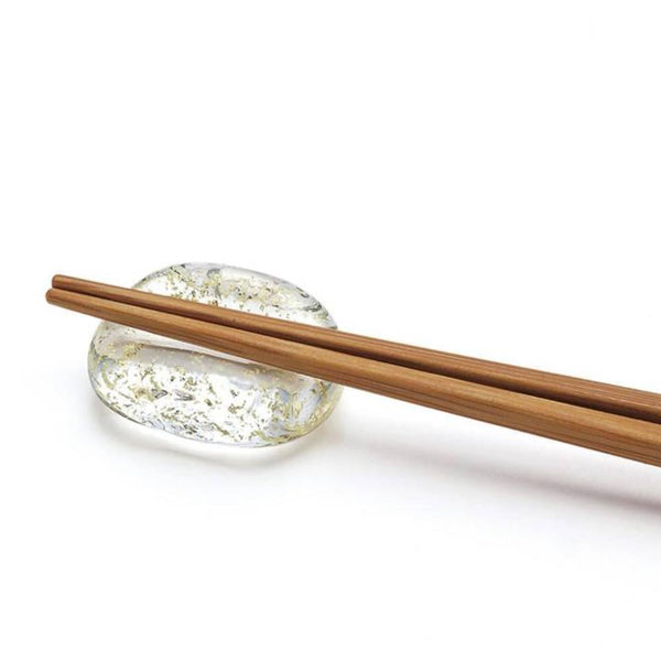 Aderia Handmade Glass & Gold Leaf Chopsticks Rest