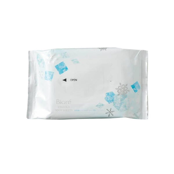 Biore Cooling Body Wipes Unscented Instant Cool Down Sheets 20 Count