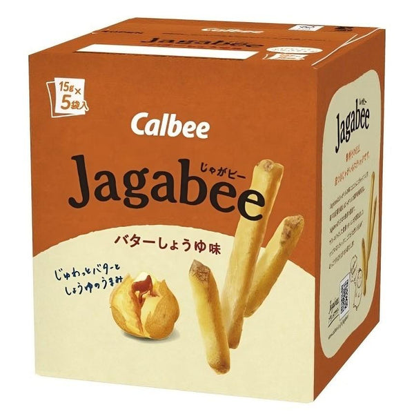 Calbee Jagabee Potato Sticks Snack Butter Soy Sauce 75g