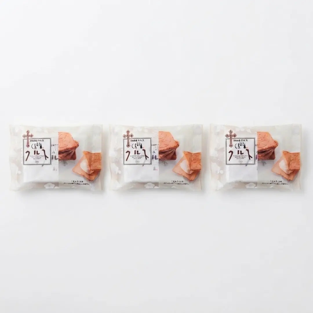 Cruz Ginger & White Chocolate Wafers Biscuit Nagasaki Traditional Snack (Pack of 3)