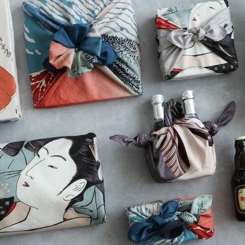 Furoshiki Great Wave off Kanagawa Organic Cotton Wrapping Cloth 70x70cm