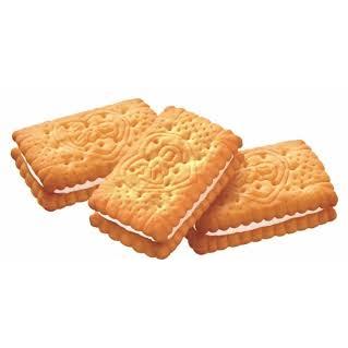 Glico Bisco Hokkaido Milk Cream Sandwich Biscuits 15 Pieces (Pack of 5)