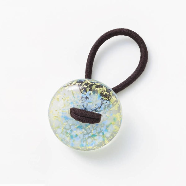 Hair Drop Handmade Glass Bead Hair Tie Sky Blue Glass