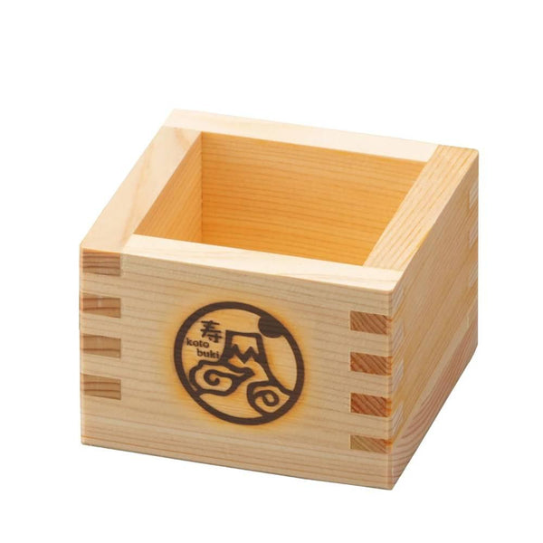 Hinoki Masu Japanese Wooden Cup Mount Fuji Design
