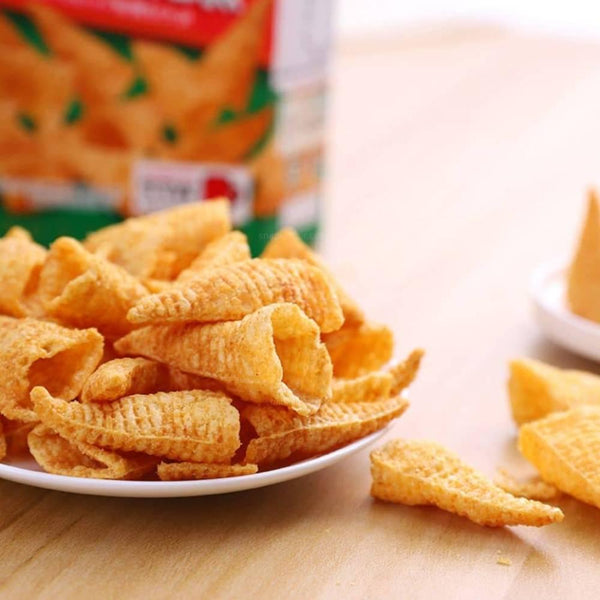 House Tongari Corn Japanese Cone Shaped Chips Lightly Salted (Pack of 6)