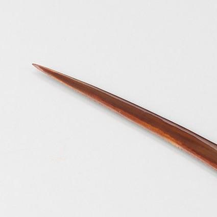 Isuke Handcrafted Wooden Lacquered Paper Knife Wave Flower Pattern