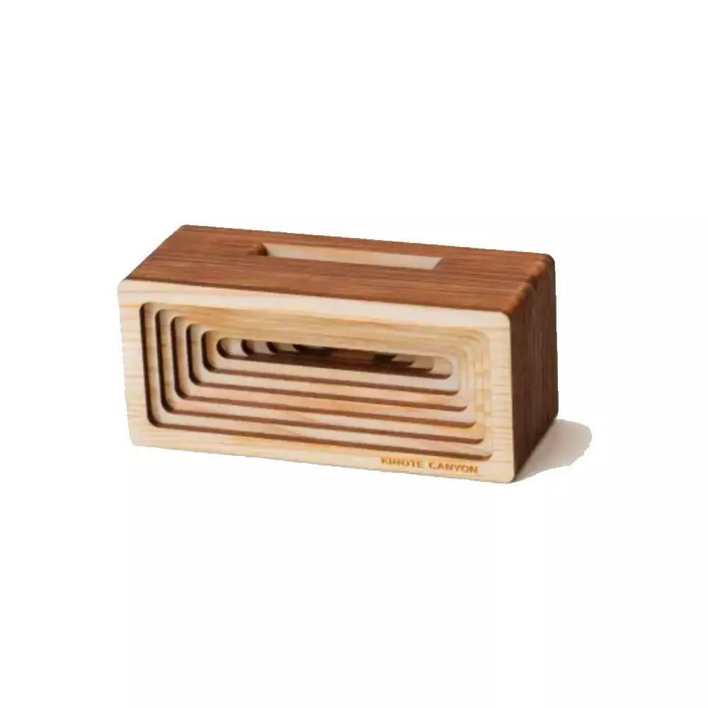 Kinote Canyon Powerless Sugi Cedar Wood Speaker & Smartphone Stand