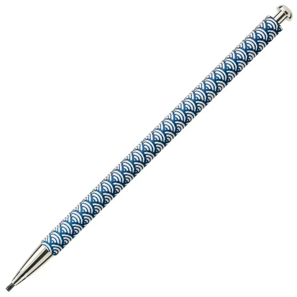 Kitaboshi Mechanical Pencil Traditional Seigaiha Wave Pattern