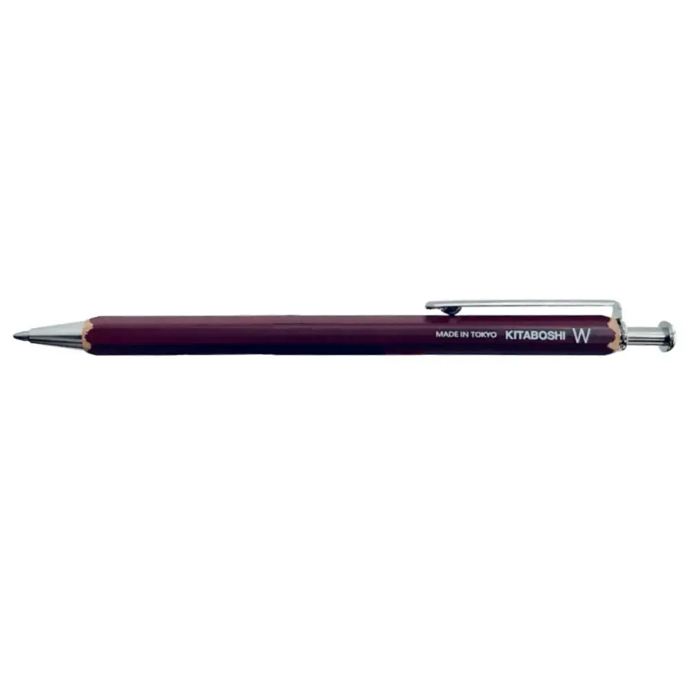 Kitaboshi Wooden Hexagonal Ballpoint Pen 1.0mm #W-600AZ