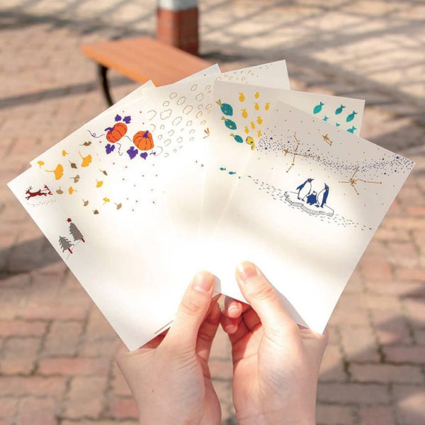 October Seasonal Foil Stamped Postcard Halloween Design