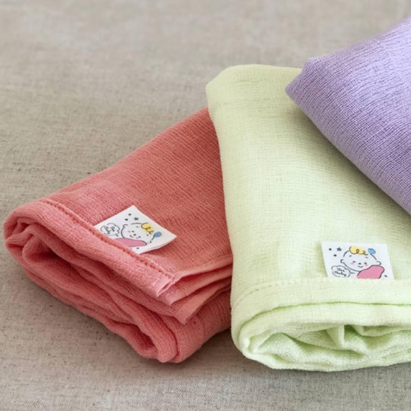 Oboro All-in-One Baby Soft Bathing Muslin Towel 100% Cotton 33x70cm