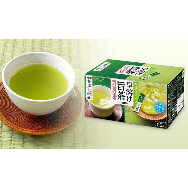AGF Shin-Chajin Uji Matcha with Sencha Green Tea Powder 100 Sticks