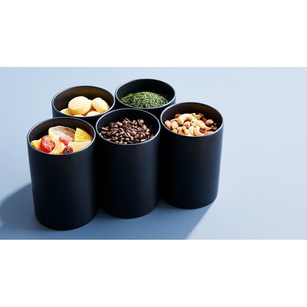 Porcelain Canister Mino Ware Coffee Canister Black C820BK