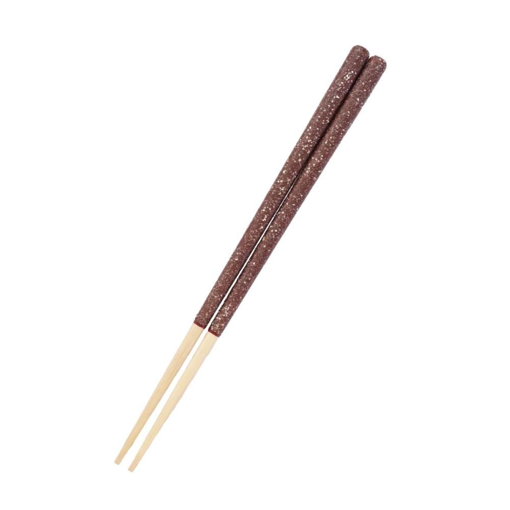 Pentagonal Chopsticks Patented Non-Slip Technology Terrazzo Brown 21cm
